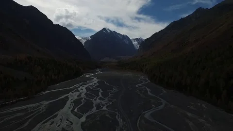 The valley of the river Stock Footage 81584143