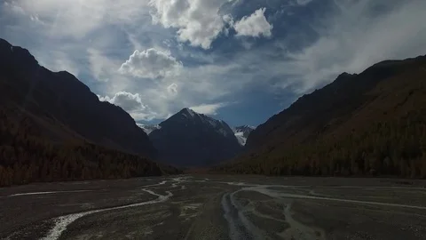 The valley of the river Stock Footage 81584298