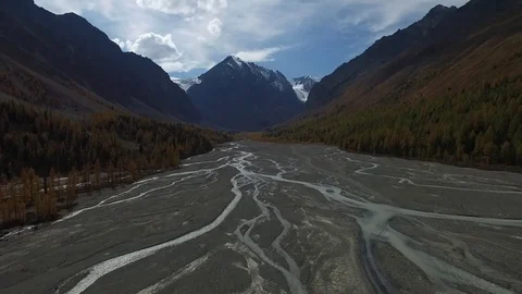The valley of the river Stock Footage 81584304