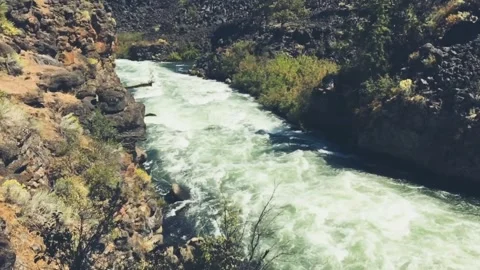 Valley river mountain area Video stock 273210856