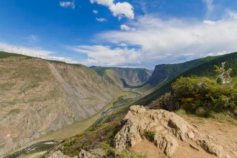 Valley of the river, top view Stock-Fotos