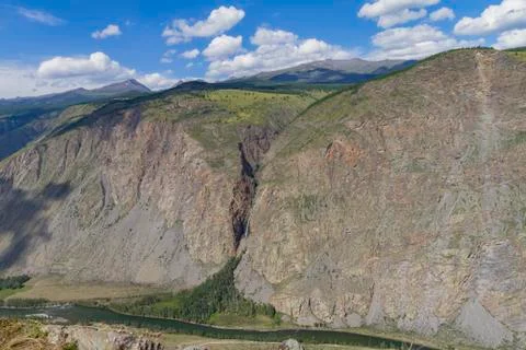 Valley of the river, top view Stock-Fotos