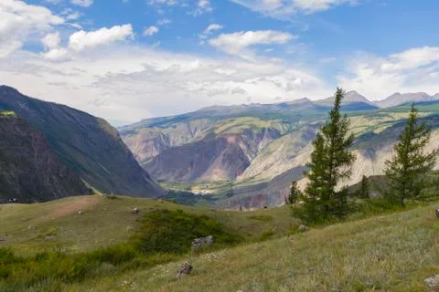 Valley of the river, top view Stock Photos