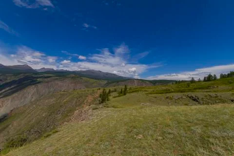 Valley of the river, top view Foto stock