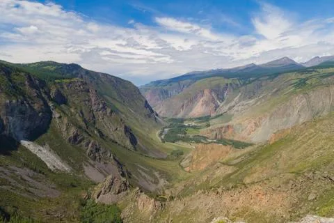 Valley of the river, top view Stock Photos