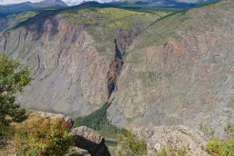 Valley of the river, top view Stock Photos