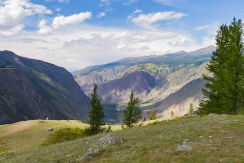 Valley of the river, top view Stock Photos
