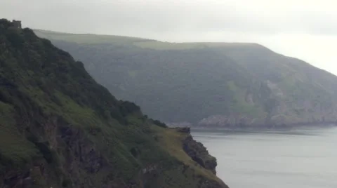 Valley Of The Rocks Coastline Stock Footage 65282286
