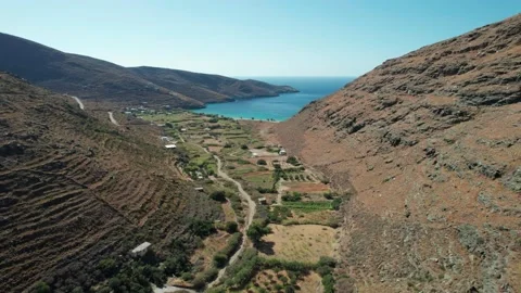 Valley in Serifos Greece Stock Footage 221757898