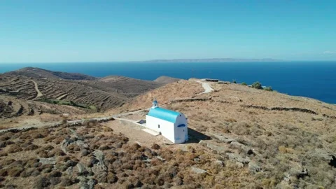 Valley in Serifos Greece part 3 Stock Footage 221758143