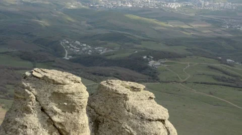 Valley shadows 库存影片 8679857