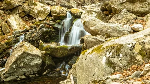 A valley shot in time lapse. 库存影片 145864706