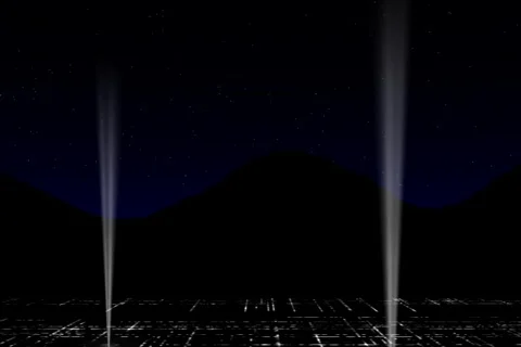 Valley Spotlights Stock Footage 343757