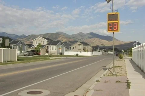 Valley suburb Stock Footage 522717