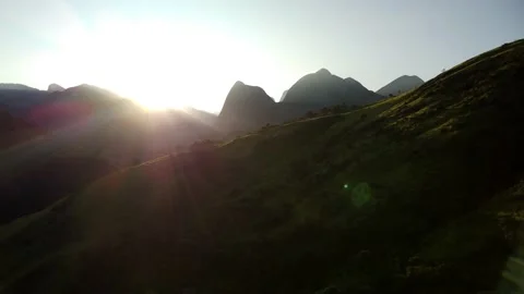 Valley at sunrise Stock Footage 195537554