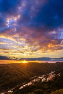 Valley sunset 2 Stock Photos