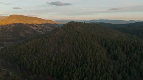 Valley Sunset 5 (Ascending &amp; In) Stock Footage 221114648