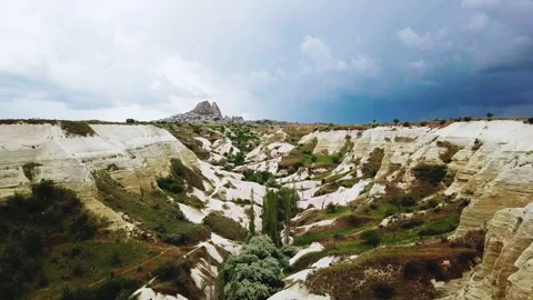 Valley surrounded by rocks Video stock 149843116