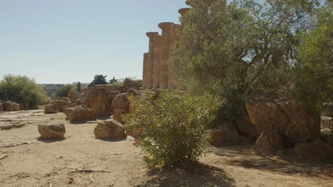 Valley of the Temples in Agrigento 6K BRAW Stock Footage 155541616