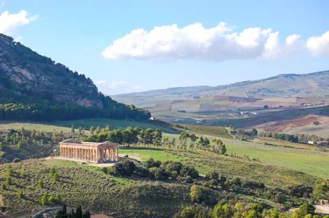 Valley of the temples of Agrigento Stock Photos