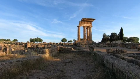 Valley of the Temples of Agrigento, Sicily, Italy Stock Footage 108468258