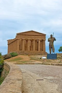 Valley of the temples agrigento, sicily Foto stock