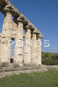 Valley of the Temples of Paestum Stock Photos
