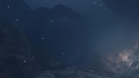 The Valley Under The Deep Sea Stock-Illustration