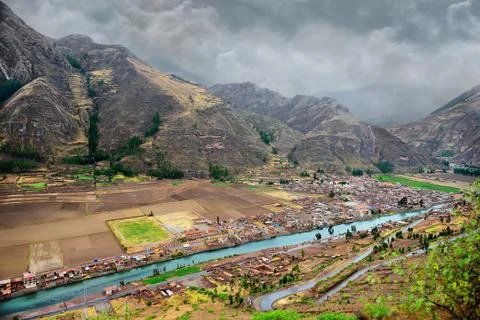 Valley of the urubamba Stock Photos