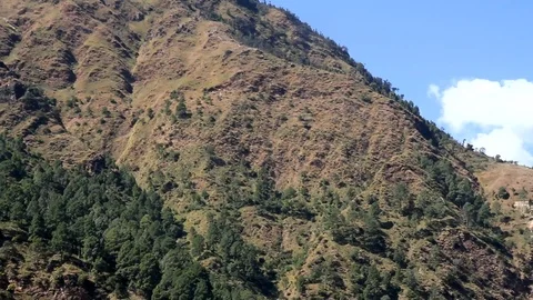 Valley view at Pipalkoti Stock Footage 100113174