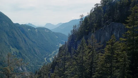 Valley view in Squamish BC Stock Footage 92764738