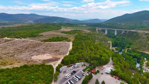 Valleys of Nature Through Drone Stock-Footage 297334131