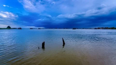 Valli di Comacchio, Emilia Romagna, Italy Stock Photos