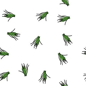 Vallisneria spiralis vector seamless pattern Illustration