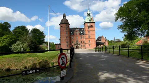 Vallø castle Stock Footage 23930302