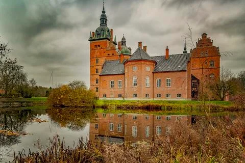 Vallo Castle with Reflection Foto stock