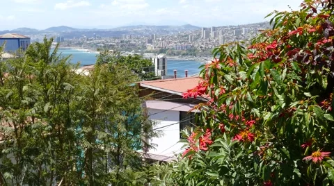 Valparaiso cityscape Stock Footage 44340161