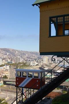 Valparaiso Funicular Stock Photos