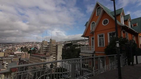 Valparaiso house Stock Footage 77100993