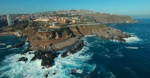 Valparaiso's Aereal View, Chile Stock Footage 67191709