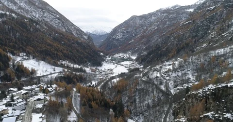 Valtournenche Valley Stock Footage 121010316