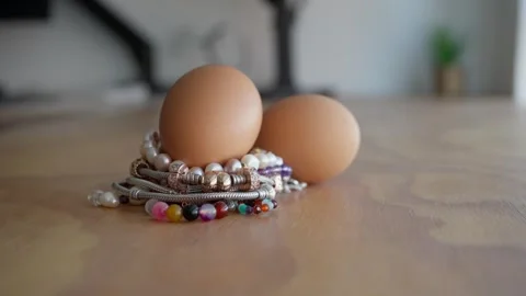 Valuable Easter eggs Stock Footage 304189193
