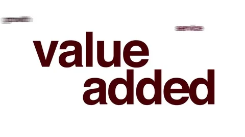 Value added animated word cloud. Stockbeeldmateriaal 70404321