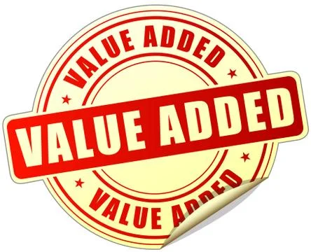 Value added label Stock Illustration