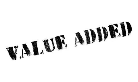 Value Added rubber stamp Stock Illustration