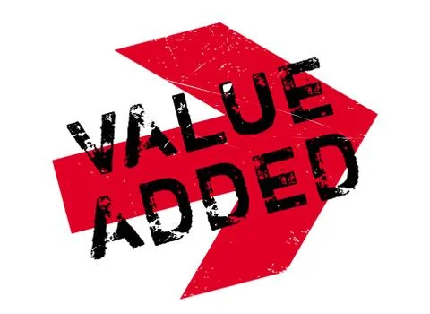 Value Added rubber stamp Stock Illustration