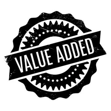 Value Added rubber stamp Stock Illustration