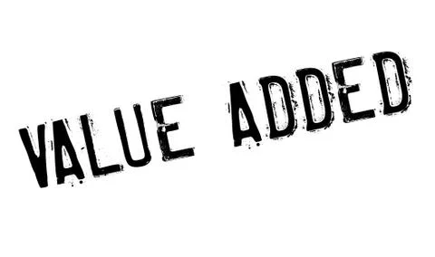 Value Added rubber stamp Stock Illustration