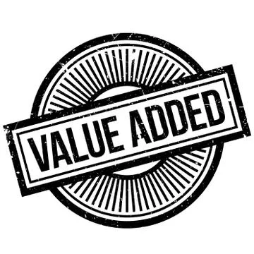 Value Added rubber stamp Stock Illustration