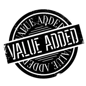 Value Added rubber stamp Stock Illustration